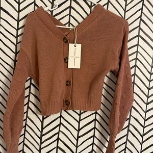 Off the shoulder cardigan